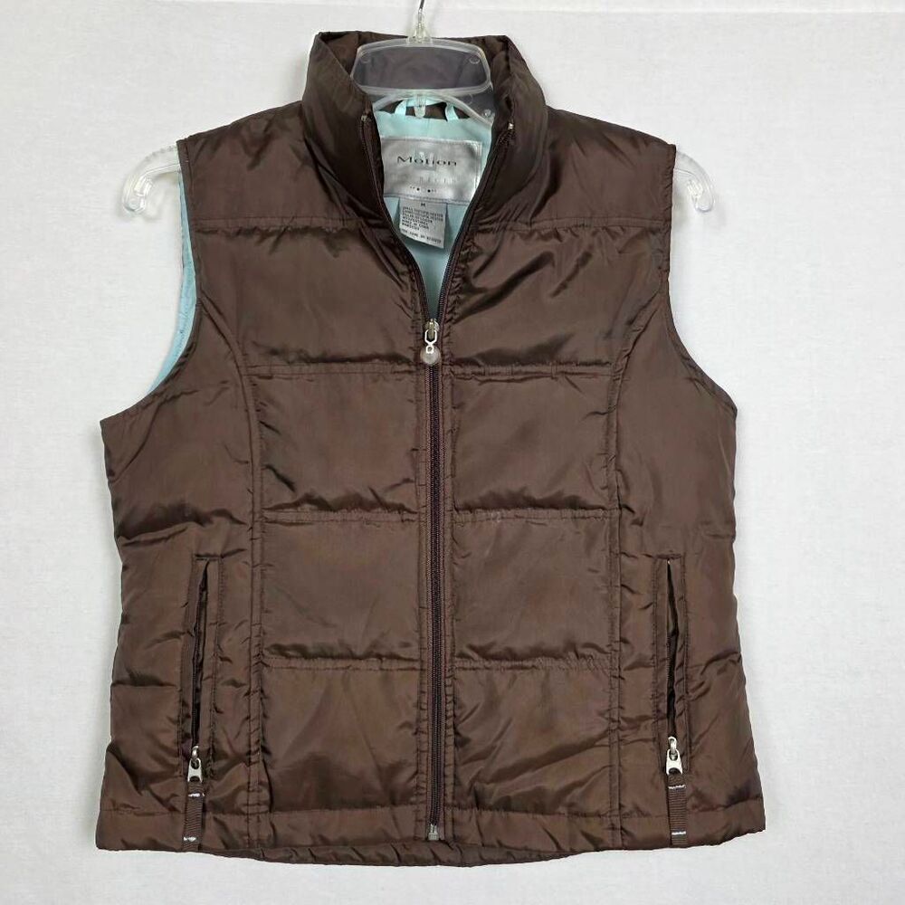 Maurices Motion M Brown Down Puffer Vest Zip Front